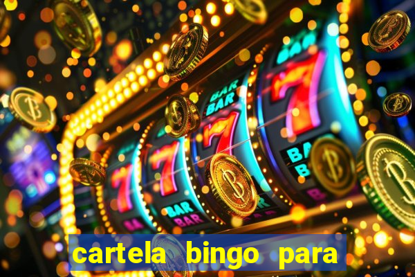 cartela bingo para cha de cozinha imprimir gratis